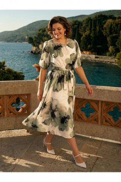 Платье Liliana 1536 олива - фото 1