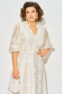 Платье Liliana 1537 экрю - фото 3