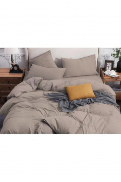 Наволочка, пододеяльник, простыня СонМаркет Поплин Натуральный  Евро - фото 1