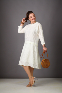 Платье Rosheli 1182 молочный - фото 5