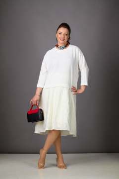 Платье Rosheli 1182/2 молочный - фото 4