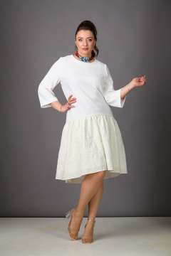 Платье Rosheli 1183/2 молочный - фото 5