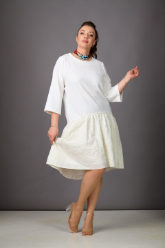 Платье Rosheli 1183/2 молочный - фото 2