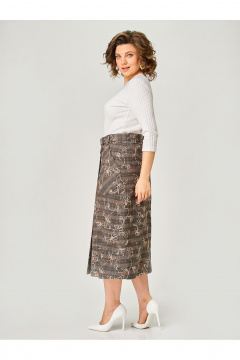 Юбка Zlata 4467 коричневый - фото 3