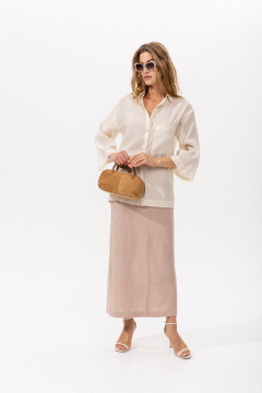 Блуза Romgil РТ0159-ВИ4 молочный_шоколад - фото 5