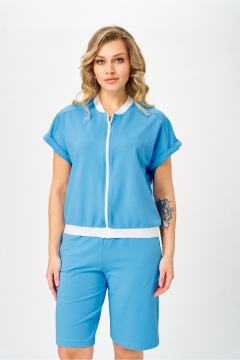Свитшот, шорты STEFANY 2079-1 голубой - фото 4