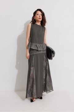 Блуза, юбка ElPaiz 1351 серый - фото 1