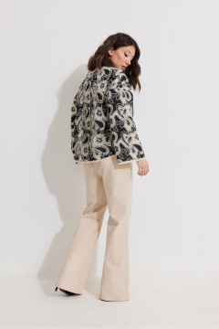 Брюки, туника ElPaiz 1353 черно-белый+беж - фото 3