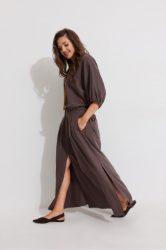 Блуза, юбка ElPaiz 1360 шоколад - фото 2