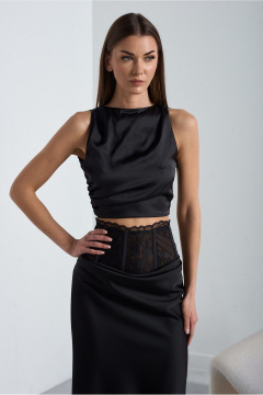 Топ Lady Line 5726 черный - фото 1