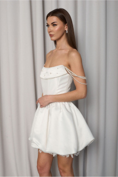 Платье Lady Line 4826 молочный - фото 5