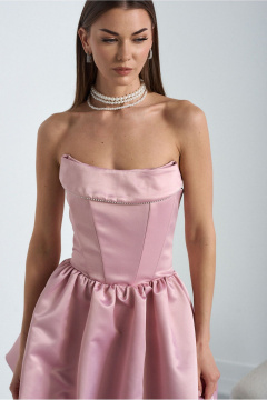 Платье Lady Line 4826 розовый - фото 3