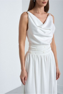 Платье Lady Line 4126 молочный - фото 4