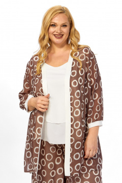 Блуза, брюки, кардиган Belinga 2337 кольца - фото 4