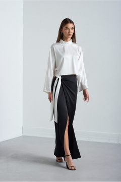 Блуза, юбка Lady Line 2926 черно-белый - фото 3