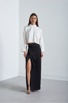 Блуза, юбка Lady Line 2926 черно-белый - фото 1