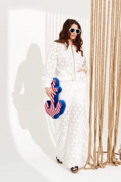 Блуза, брюки ELLETTO 15333 белый - фото 2