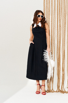 Платье ELLETTO 11129 черный - фото 2