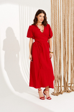 Платье ELLETTO 11131 красный - фото 1