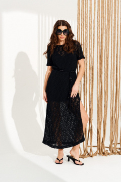 Платье ELLETTO 11139 черный - фото 1