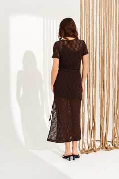 Платье ELLETTO 11139 коричневый - фото 5