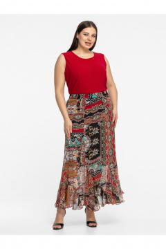 Юбка Avila 1015 бордовый - фото 1