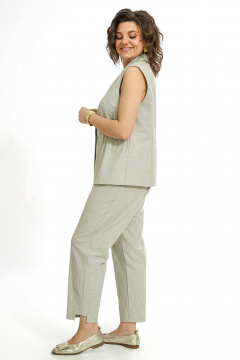 Брюки, жилет Alani Collection 2562 олива - фото 5