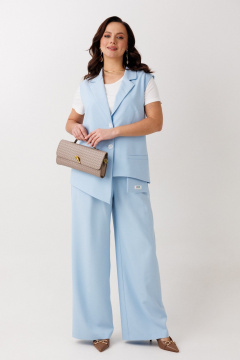 Блуза, брюки, жилет Mubliz 3365 голубой - фото 1