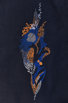 Платье Линия Л Б-2120 темно-синий - фото 3