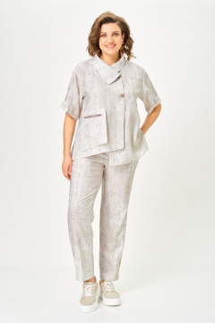 Блуза, брюки Vilena 1153 молочный - фото 1