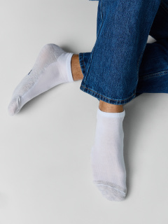 Носки Mark Formelle 104A-3091/253104A белый_св.серый_меланж_3_рис.3091 - фото 1