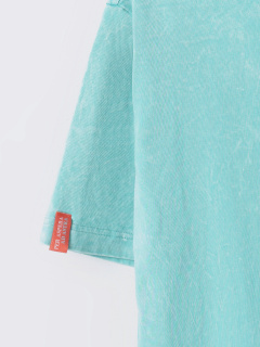 Футболка Mark Formelle 112862/25-ОБР41696П-0 ACID_WASH_на_пыльной_бирюзе_печать_009.2_Эйсид_2 - фото 4