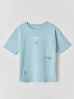 Футболка Mark Formelle 113384/25-41454П-0 св.шалфей_печать_1_сл_на_пол_1сл_на_спинке_ТП - фото 1