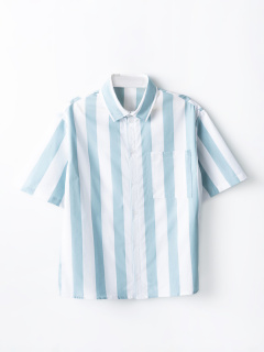 Рубашка Mark Formelle 113456-1/25-40512П-9 белая_полоска_на_пыльной_бирюзе - фото 1