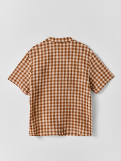 Рубашка Mark Formelle 113467/25-41589П-9 коричневая_клетка_виши - фото 4