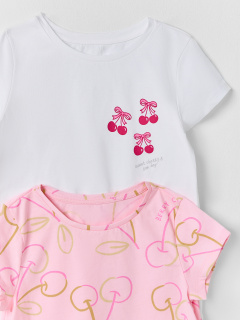 Футболка Mark Formelle 117892-2/25-36237П-0 белый_вишенки_на_розовом_2_сл_1изд_печ_на_пол - фото 3