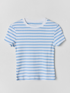 Футболка Mark Formelle 117912/25-41081П-1 голубая_полоска_на_белом - фото 4