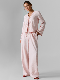 Брюки Mark Formelle 182511/25-41003П-9 цветы_на_жемчужно_розовом - фото 1