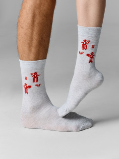 Носки Mark Formelle 561UA-3568/263561UA св.серый_меланж_3_рис.3568 - фото 2