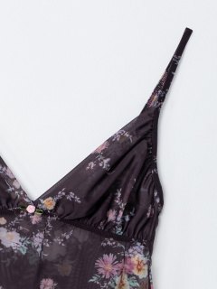 Блуза, шорты Mark Formelle 592656/25-ОБР39956ПП-10 цветы_на_коричневом_010.2_Сублимация_полотна - фото 2