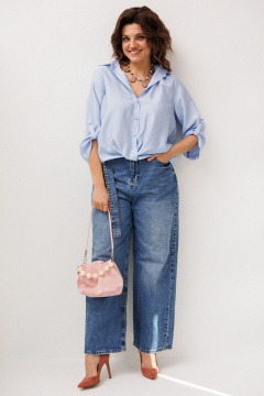 Рубашка Anelli 1663.1 голубика - фото 4