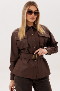 Рубашка Anelli 1826 чоколайт-скин - фото 5