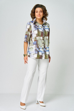 Рубашка БелЭльСтиль 881-3_36_22 голубой - фото 5