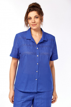 Блуза, рубашка Azzara 10044 василек - фото 2