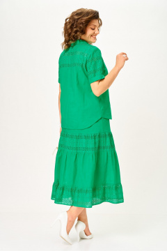 Блуза, юбка Azzara 10057 зеленый - фото 5