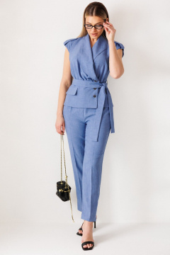 Брюки, жилет Мода Юрс 26-2975 джинс - фото 2