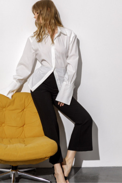 Брюки, рубашка PiRS 6684 белый+черный - фото 2