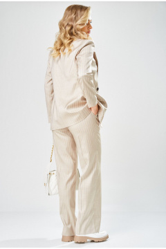 Брюки, жакет Твой имидж 2362 бежевый_в_полоску - фото 2