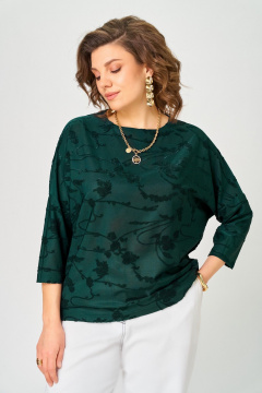 Джемпер Bliss 9406 изумрудный - фото 3