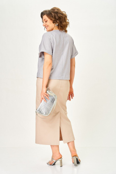 Жакет, юбка Michel chic 1422 латте - фото 5